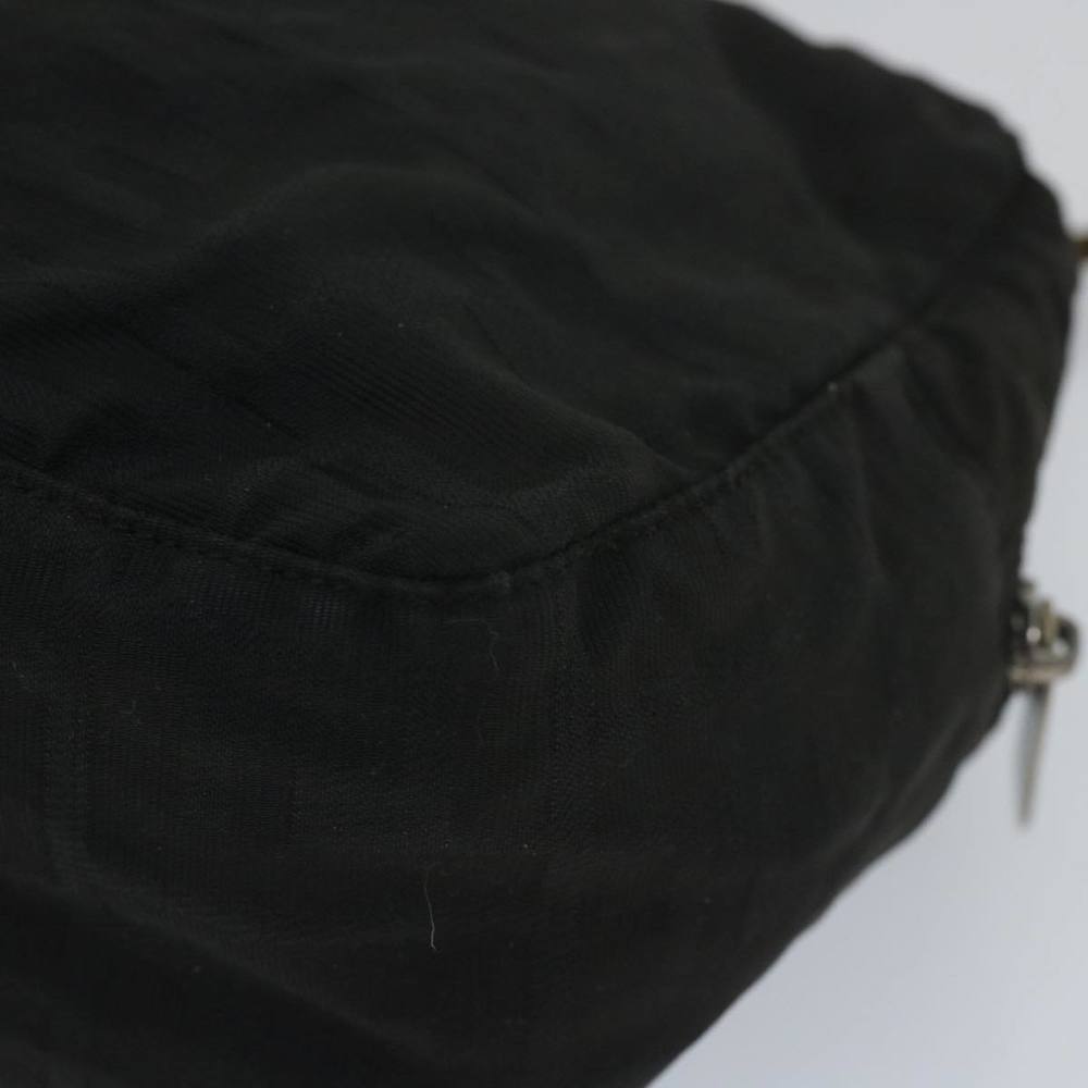FENDI Zucca Canvas Hand Bag Nylon Black Auth 58064 - Picture 15 of 16